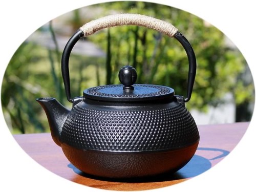 Cast iron teapot E